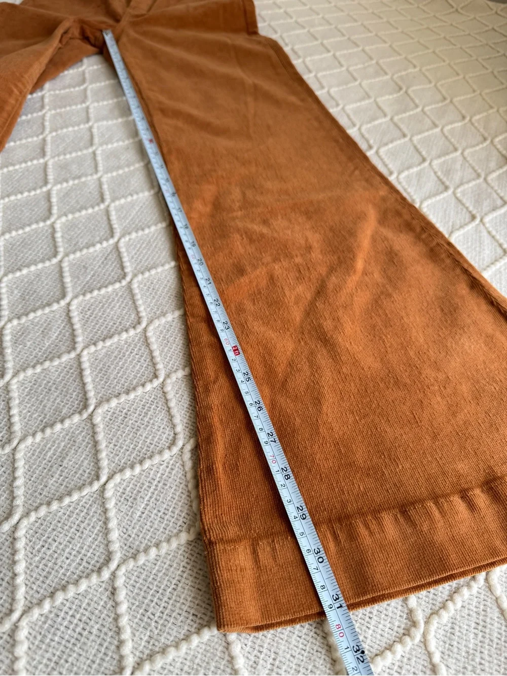 NWT Rolla’s Eastcoast Flare Corduroy Pants 28 High Rise Caramel